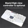 Topteng MustFun Hitbox Mini Stickless Controller Adatto per PC/PS4/PS3/Switch ecc Bianco