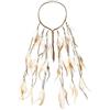 Cerchietto per capelli in piuma boho, copricapo zingaro, cerchietto per capelli