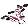 Tease & please Master & Slave Bondage Game, Giochi Erotici Sexy per Coppie BDSM con 13 Sex Toys, Rosa