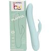 Control Be Playful, Vibratore Rabbit con Effetto Spinta e Braccio Flessibile per il Clitoride, Silicone medico senza Ftalati, Ricarica USB, Water Splash (IPX4)