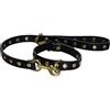 SM-Leder - Collare con borchie, richiudibile