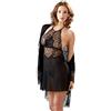 Cottelli Collection - Set lingerie Negligé, taglia L, colore: Nero