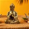 Statua di Buddha in ottone, piccola statuetta di Buddha per la casa, il
