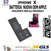 Apple BATTERIA NUOVA OEM APPLE iPHONE X REALMENTE PARI ALL'ORIGINALE GLS