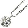 Nessuno Nuovissima collana con ciondolo in diamante Pt900/ Pt850 LDH 0,539 ct G I1 G ...