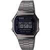 Casio Orologio Uomo Casio in Acciaio ICONIC Multifunzione A168WEGG-1BEF Grigio