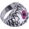 2 Pcs Devil Gothic Biker Halloween Teschio Anello Bulbo Oculare