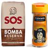 SOS 1 kg di riso Bomba SOS speciale per paella + 65 g di colorante paella carmencita