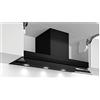 Bosch DBB97AM60 Serie 6 - Cappa design integrato, 90 cm, colore: Nero con finitura in vetro
