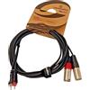 Soundsation Cavo Audio 2 RCA Maschio a 2 XLR Canon Maschio Soundsation GO-Link 3 Metri OFC