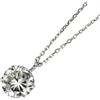 Nessuno Nuovissima collana con ciondolo diamante Pt900/ Pt850 0,541 ct H SI2 G spediz...