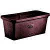 Stefanplast Fioriera cassetta con riserva acqua plastica (80x40x34cm) NATURAL Marrone 75351