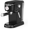 Melchioni Aromatica Plus Macchina Caffè Caffè Cialde E.S.E. e Capsule Nero