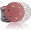 SenmaiTools 30 Pezzi Dischi Abrasivi 225 mm 6 fori Carta Vetrata per levigatrici per pareti