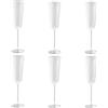 Livellara Rinascimento set 6 flute champagne vetro trasparente 240 ml
