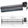 UNIVERSALE VENTOLA TANGENZIALE ARIA STUFA A PELLET SUPERIOR SVEVA STELLA TGA 60/1-360/40 FE