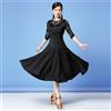 Donna Pizzo Latino Vestito da Danza Salsa Tango Stanza Ballo Nappa Rumba Pratica