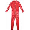 Body In Spandex In Finta Latex Con Zip Effetto Bagnato Costume Da Club