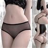 Donna Erotica Slip Mutandine Rete Catena Traforato Nero Lingerie Sexy