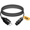 enjoy solar® Cavo di collegamento 5m per microinverter - Betteri® BC01 a Schuko, Plug & Play, compatibile con impianti fotovoltaici da balcone
