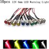 Impermeabile LED Metallo Indicatore Pilota Luce Segnale Lampada 6V 12V 24V 220V