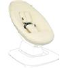 UKJE Copertura Protettiva per Altalena Compatibile con MamaRoo 5 | Rivestimento Morbido Lavabile per Altalena Neonato | Fodera Facile da Installare per Baby Bouncer e Dondolino, Teddy Ecru