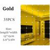 Adesivo Per Muro Quadrato 35PCS 15*15Cm Specchio Acrilico