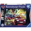 Ravensburger 10520 Cars Neon Racers Disney, Puzzle 100 Pezzi XXL