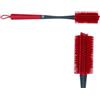 Dirt Devil Spazzola lunga per bottiglie profonde - spazzola per la pulizia e il detergente per bottiglie - adatto per biberon - 4,6 x 38 cm - rosso nero