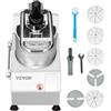 VEVOR Robot da Cucina e Tritatutto per Verdure, 2 Fori di Alimentazione, Robot da Cucina in Acciaio Inox per Uso Alimentare con 6 Lame Staccabili, Grattugia 3 mm/5 mm/7 mm/10 mm Affettatrice 2 mm/4 mm