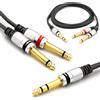 Does not apply Cavo Jack 6.3 Stereo a 2X 6.3 Mono 1.5M Audio Maschio 6.35Mm TRS Stereo a Doppio