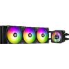 ENERMAX LIQMAXFLO 360 mm CPU AIO Liquid Cooler (LGA 1700, 1200, AM5, AM4) - Xtreme Dual Chamber Pumpe- ARGB VRM - 400W + TDP (3 X 120 PWM ARGB Silent Flow Fan); ELC-LMF360T-ARGB, nero
