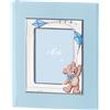EVENTI DESIGN ALBUM CORNICE PORTAFOTO BIMBO ARGENTO CM. 20x25 CELESTE EVENTI DESIGN FR116/2C