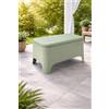 Plastmeccanica Tavolino contenitore in plastica petra verde 59x39x36 capacità 21lt