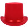 Cappelli da cappello da mago Magician Costume Party Dress Up Accessorio (rosso)