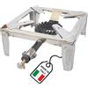 MOHOME Fornellone Gas Esterno Premium Quality Campeggio Acciaio Inox 40 x 40 x 1