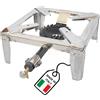 MOHOME Fornellone Gas Esterno Premium Quality Campeggio Acciaio Inox 30 x 30 x 1