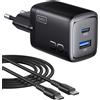 INIU 30W Caricatore USB C Presa alimentatore con USB C cavo PD Compatto Caricatore