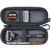 Woollo Custodia in PU compatibile con Gillette Fusion 5 e Fusion ProGlide Rasoio