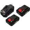 Generisch Parkside 1 caricabatterie da 20 V 4,5 A + 2 batterie intelligenti da 4 Ah - adat