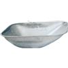 Lovistore Vasca Ricambio Carriola Zincata in Lamiera d'Acciaio Capienza 75 LT Co