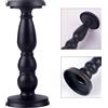 Nero Retro Candeliere di Ferro Decorativo Pilastro Supporto di Candela per