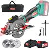 HYCHIKA BETTER TOOLS FOR BETTER LIFE HYCHIKA Sega Circolare 18V, Mini Sega Circolare a Batteria 3500RPM con Guida Las
