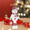 Decorazione da tavolo natalizia Bambola con pupazzo di neve, peluche con