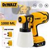 DEWALT Pistola a Spruzzo 20V Vernice Cordless 1000ml Auto Mobili PRO High Power