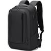FENRUIEN Zaino da viaggio per gli uomini, zaino impermeabile espandibile con porta USB, zaino per computer portatile nero da 15,6 pollici per università/lavoro