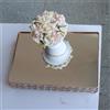 Basamento Della Torta Del metallo di Cristallo di Rettangolo Dessert Cupcake