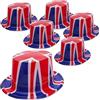 Toyland® Confezione da 6 - Cilindri in plastica Union Jack - Taglia unica - S