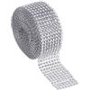 POFET Nastro con strass in acrilico 4 cm 8 file 4 m per torte nuziali dec