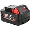 Waitley M18B5 Batteria Compatibile con Milwaukee 18V 48-11-1860/48-11-1850/48-11